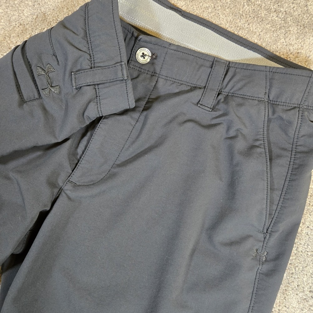 Under Armour Pants Mens Golf Pant 36x30 Black Golf Performance Nylon Stretch